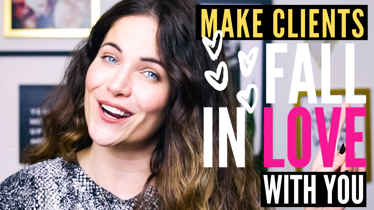 how to make your client fall in love with you woman speaking