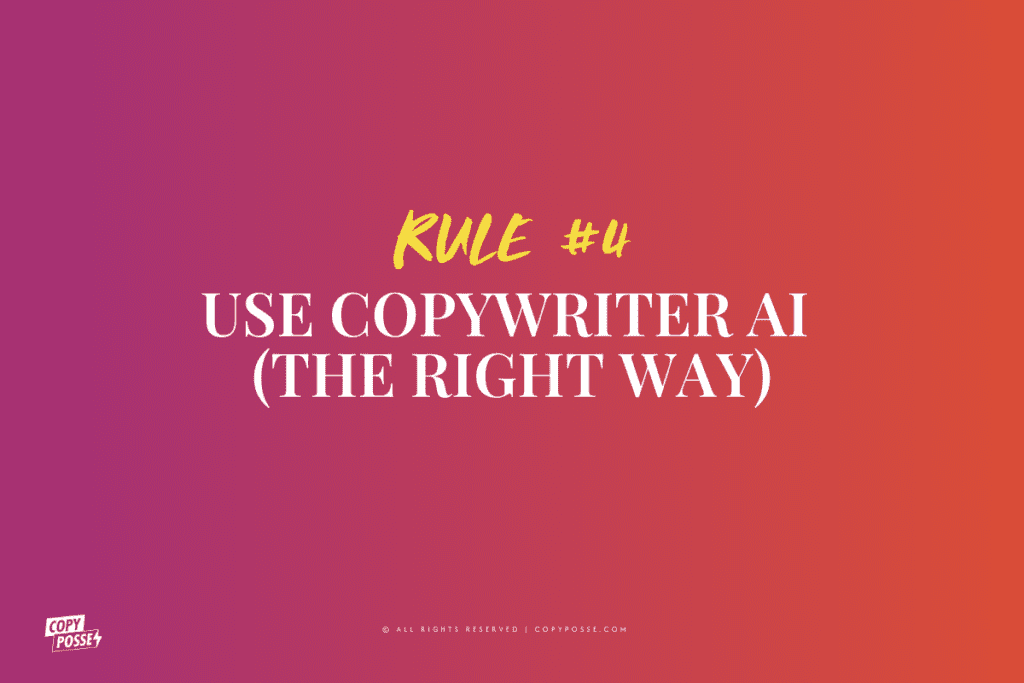 copywriter ai rule 4 graphic