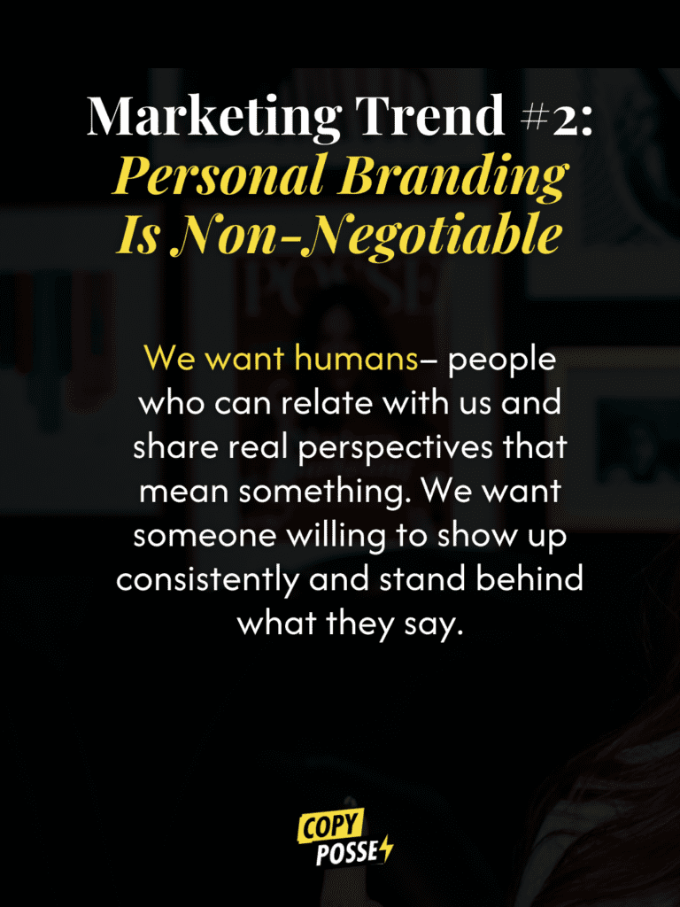 trend #2 personal branding